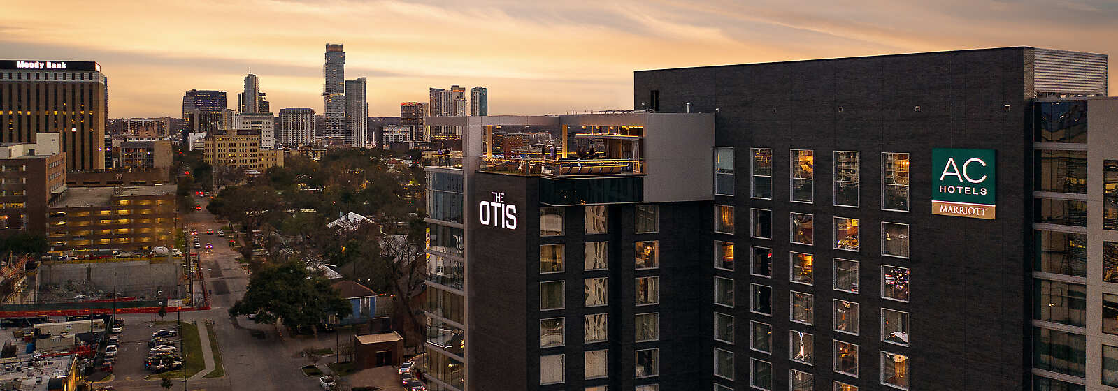 Aerial View of The Otis Hotel Austin, Autograph Collection