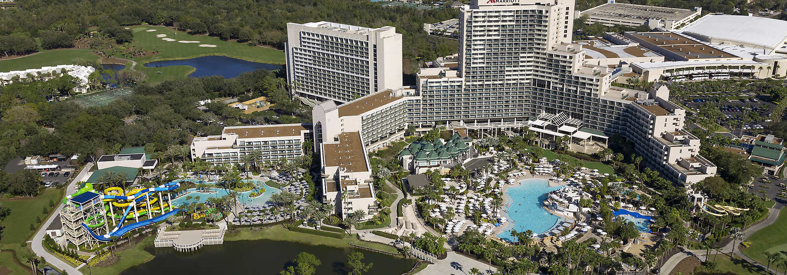 Aerial View of Orlando World Center Marriott