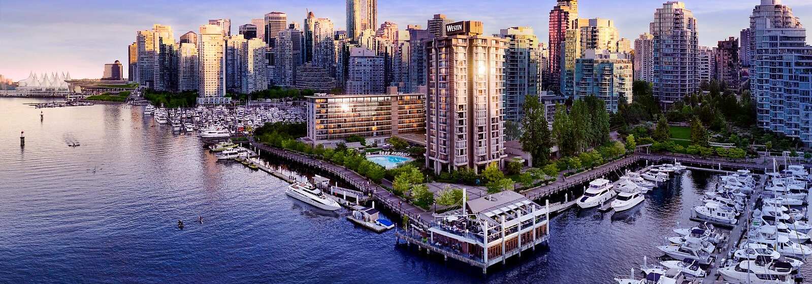 Aerial View of The Westin Bayshore, Vancouver