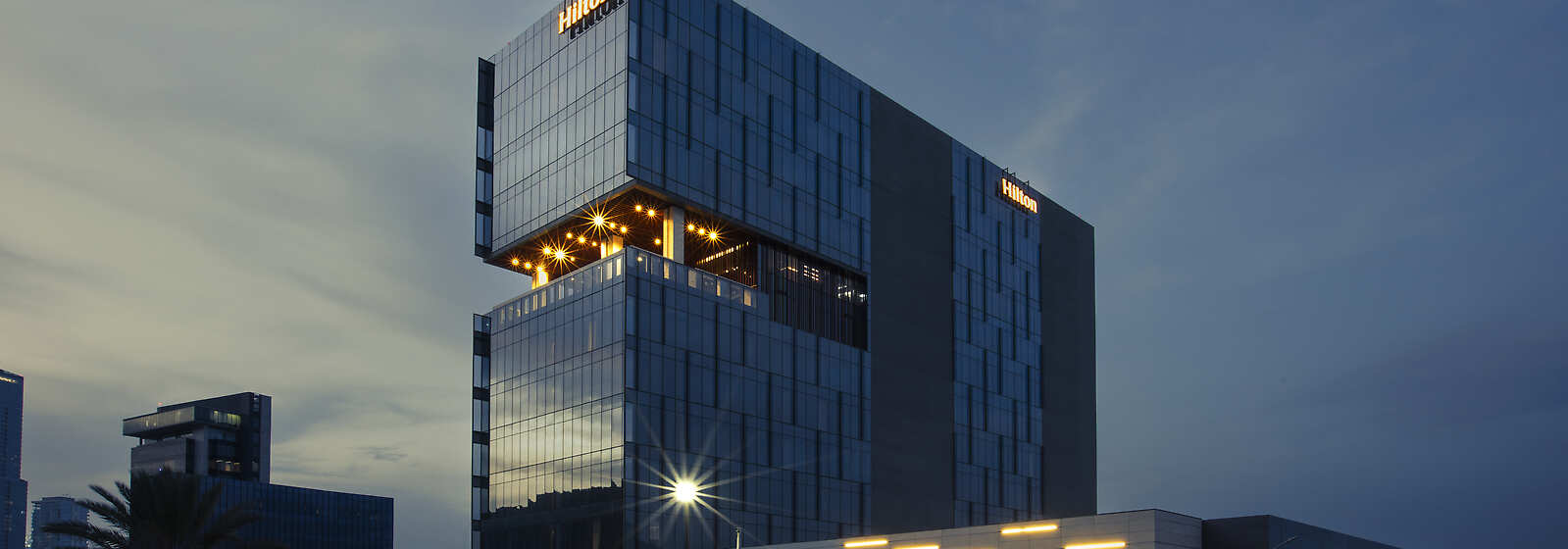 Aerial View of Hilton Monterrey