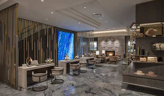 Welcomed with a sit-down check-in experience