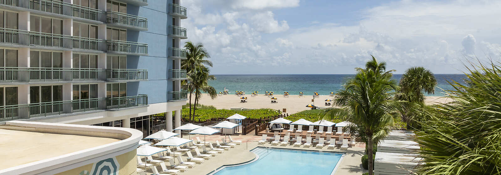 Aerial View of Pool and Beach