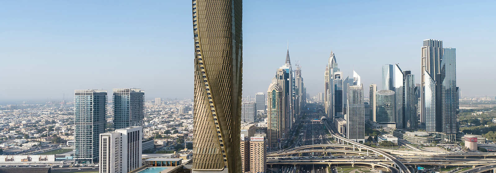 Aerial View of Mandarin Oriental Downtown, Dubai