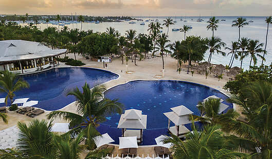 Aerial View of Infinity Swimming Pool