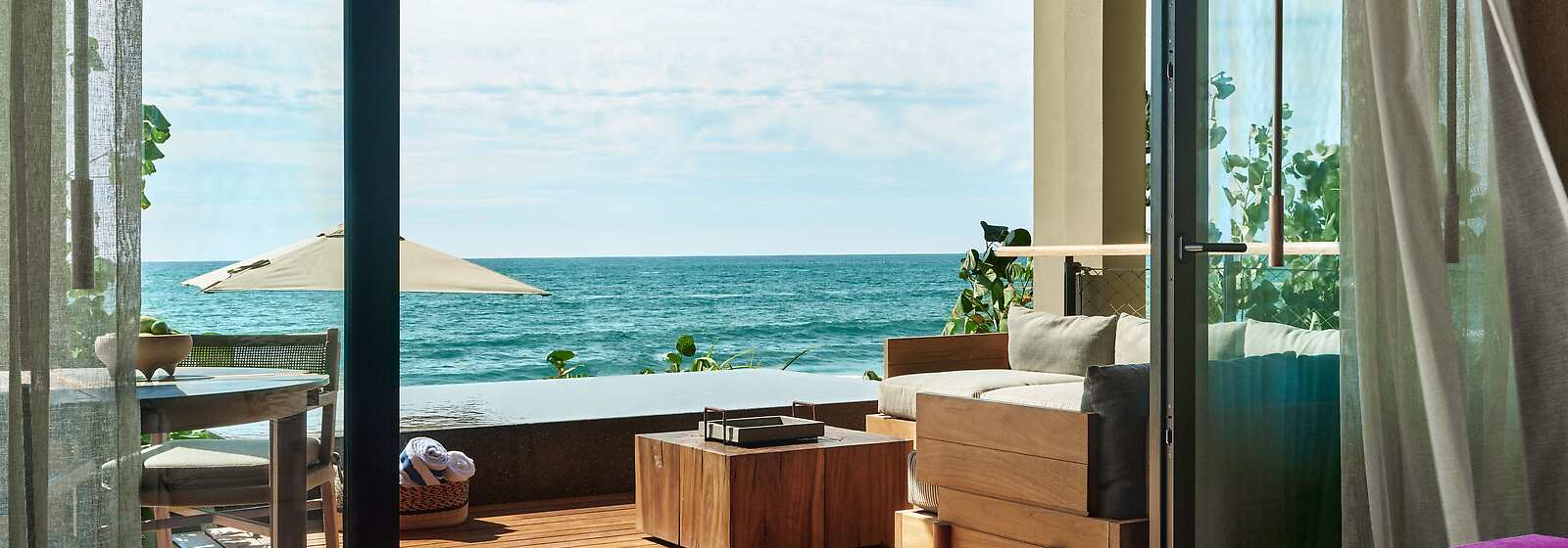 Beachfront Studio Suite Terrace and Plunge Pool