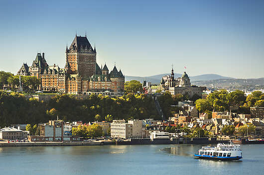Quebec City, the capital city of the Canadian province of Quebec.