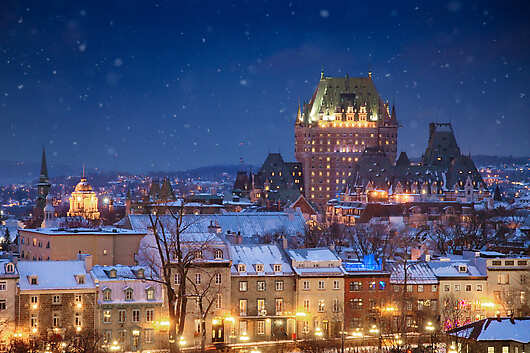 Quebec City winter snow