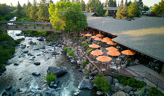 Aerial View of Currents Patio