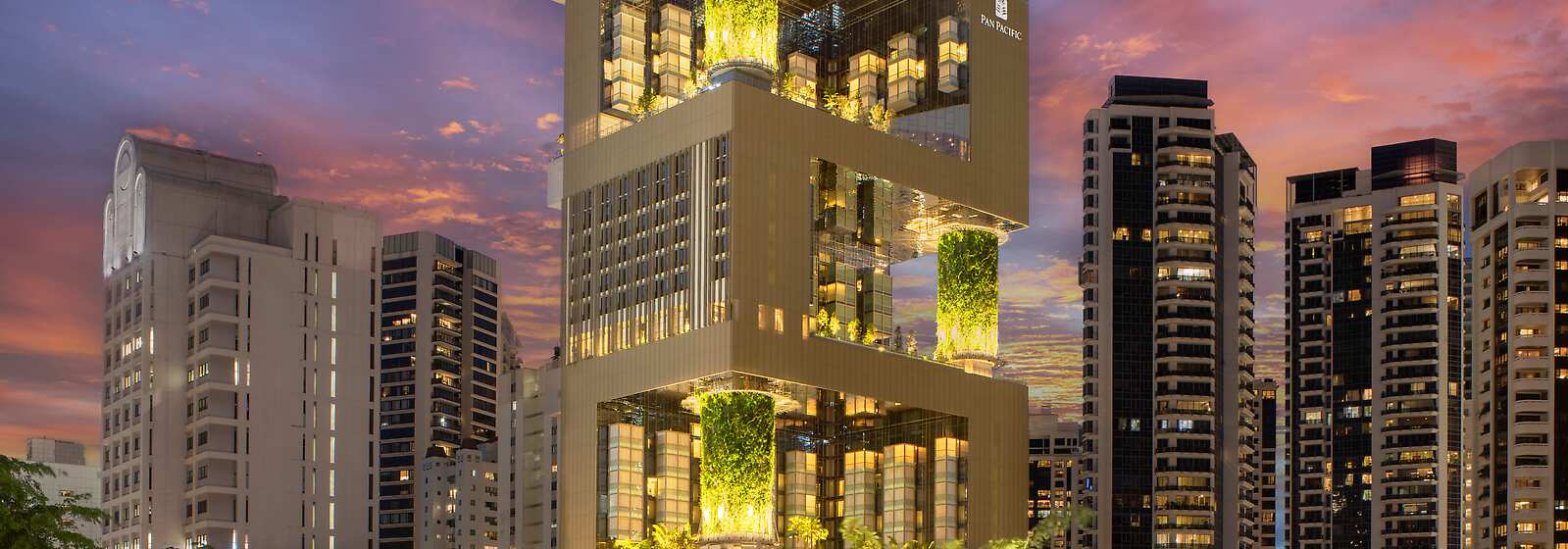 Aerial View of Pan Pacific Orchard, Singapore