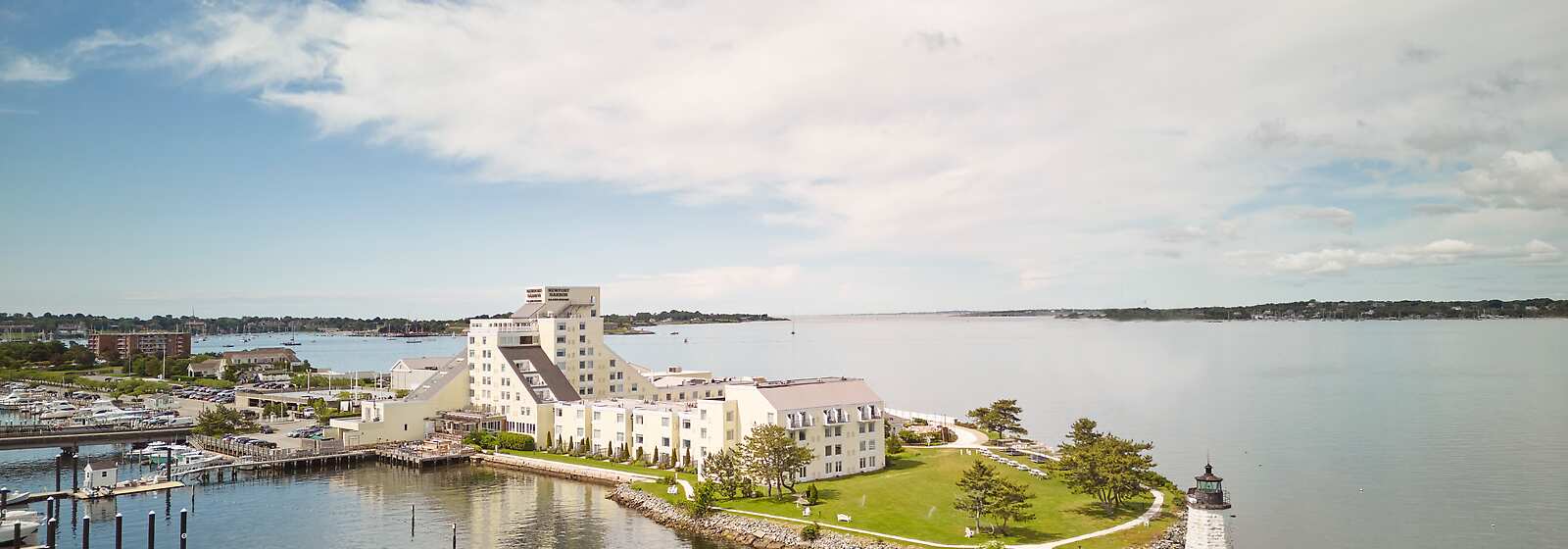 Aerial View of Newport Harbor Island Resort