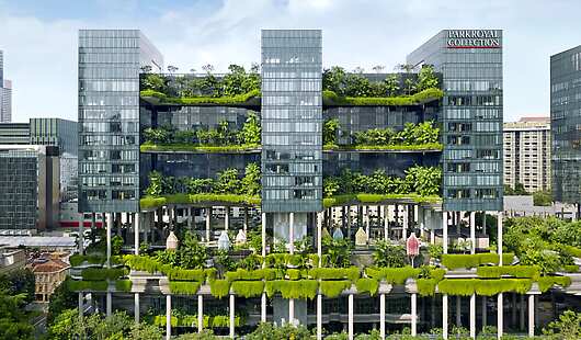 Aerial View of PARKROYAL COLLECTION Pickering, Singapore
