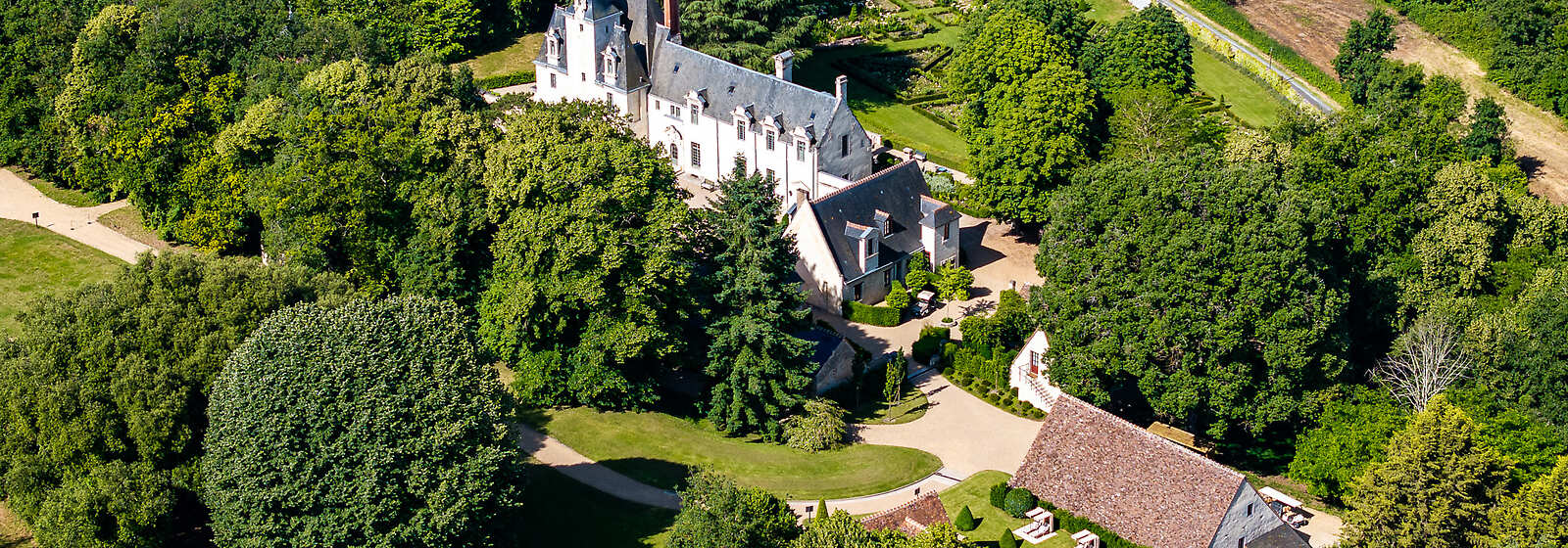 Aerial View of Chateau Louise de La Valliere