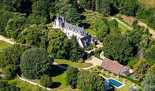 Aerial View of Chateau Louise de La Valliere