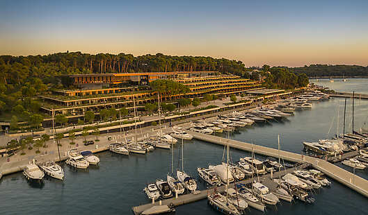 Aerial View of Grand Park Hotel Rovinj 