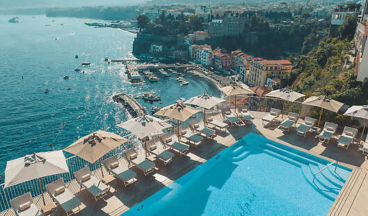 Aerial View of Panoramic Swimming Pool