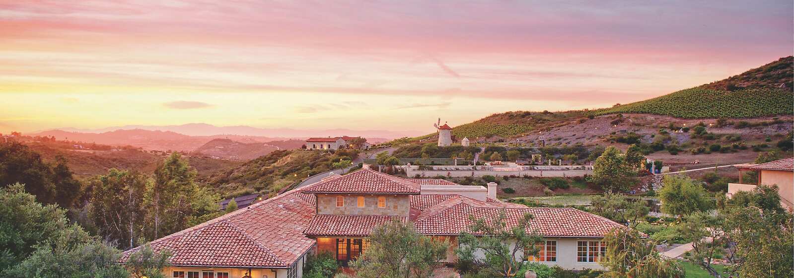 Aerial View of Cal-a-Vie Health Spa