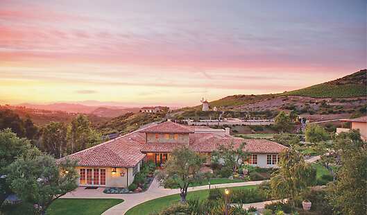 Aerial View of Cal-a-Vie Health Spa