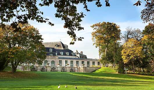Exterior View from the Park of Chateau de Chantilly