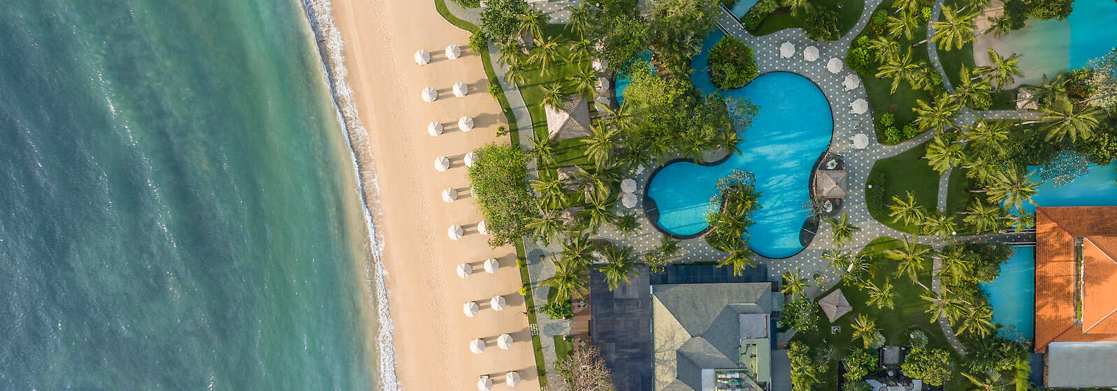 Aerial View of The Laguna, a Luxury Collection Resort & Spa, Bali