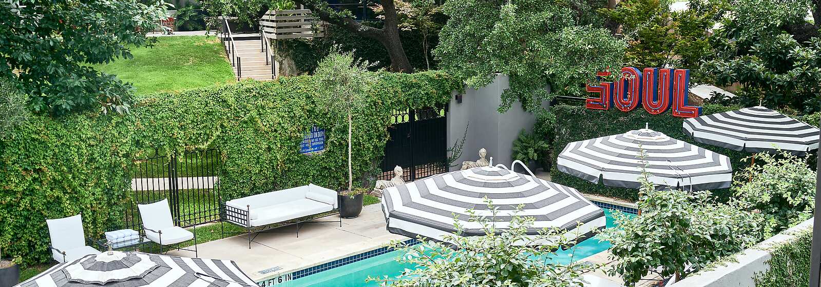 Aerial View of Swimming Pool