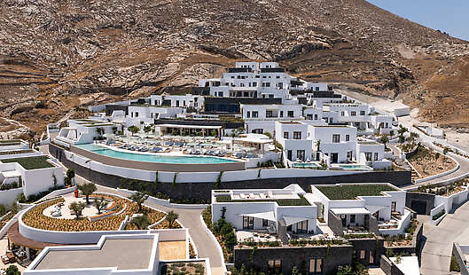 Aerial View of Sandblu Resort