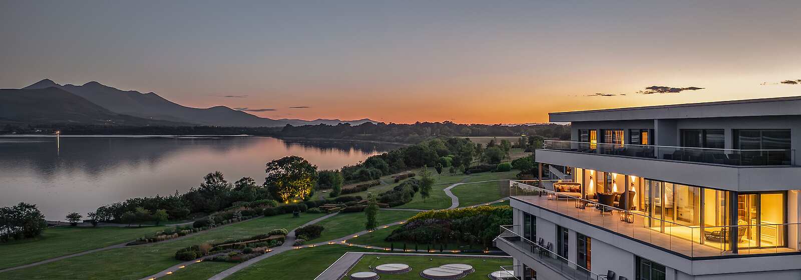 Sunset at The Europe Hotel & Resort. 