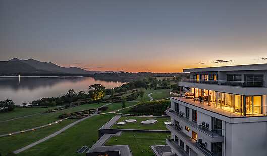 Sunset at The Europe Hotel & Resort. 