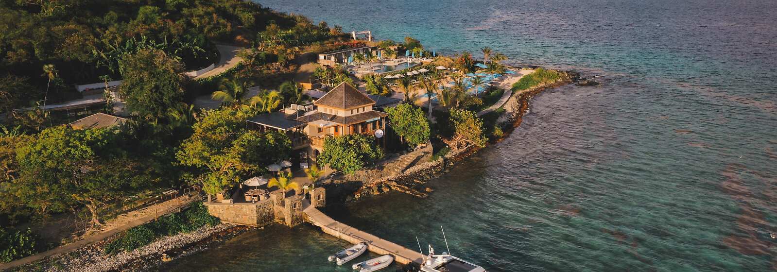 Aerial View of Lovango Dock