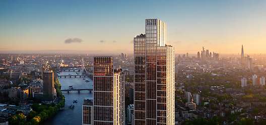 Aerial View of Park Hyatt London River Thames 