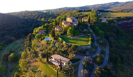 Aerial View of Castello di Vicarello