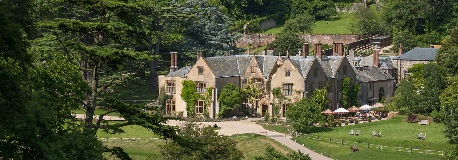 Aerial View of THE PIG at Combe