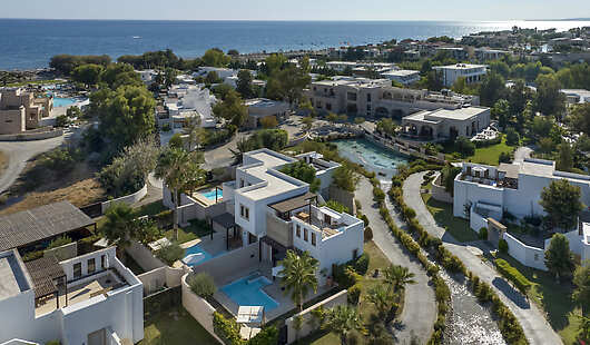 Aerial View of Lindian Village All Inclusive Resort Rhodes, Curio Collection by Hilton