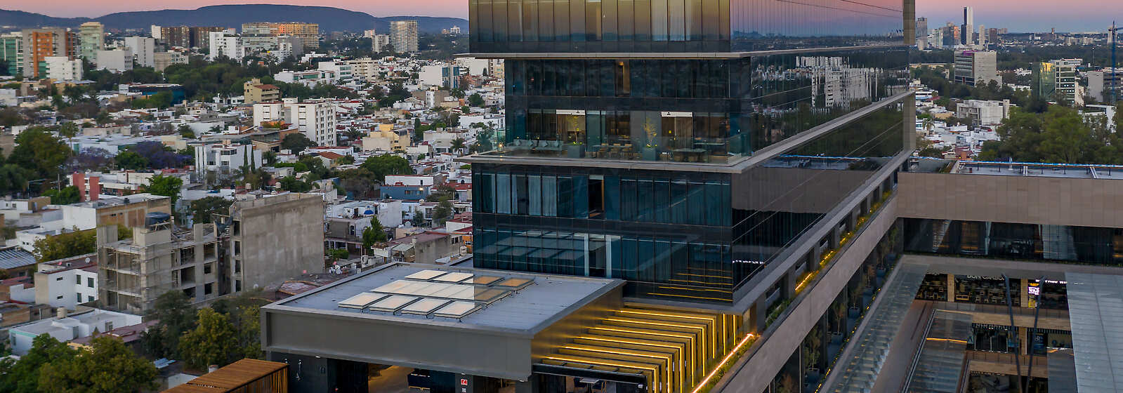 Aerial View of Hilton Guadalajara Midtown
