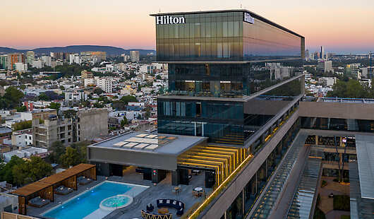 Aerial View of Hilton Guadalajara Midtown