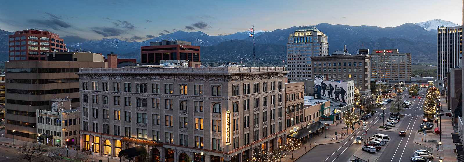 Aerial View of The Mining Exchange