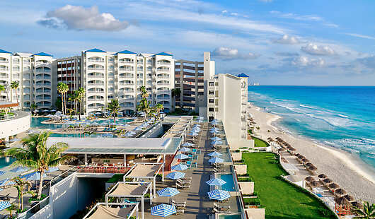 Aerial View of Hilton Cancun Mar Caribe All-Inclusive Resort