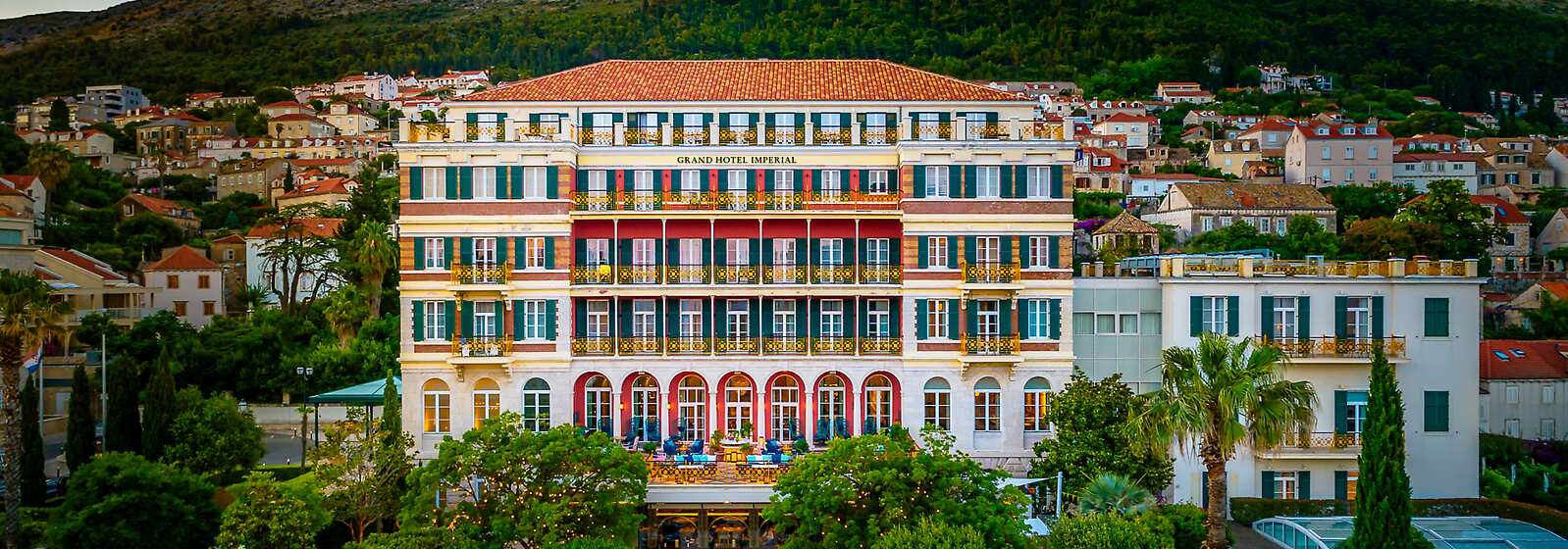 Aerial View of Hilton Imperial Dubrovnik
