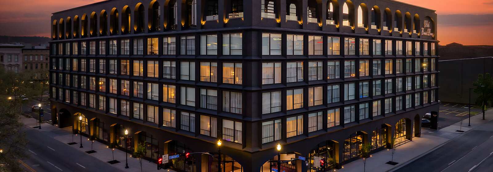 Aerial View of Hotel Bourré Bonne Louisville, Curio Collection by Hilton