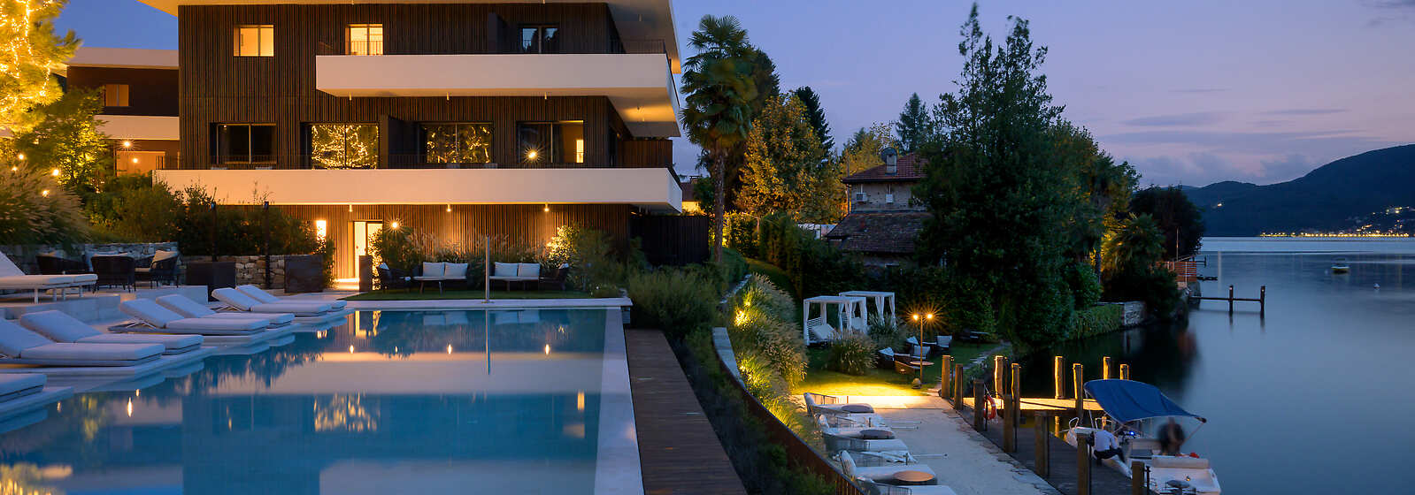 Laqua by the Lake at Night