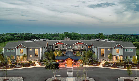 Aerial View of Skaneateles Fields Resort & Spa, Curio Collection by Hilton