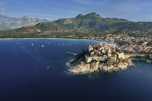 Calvi, one of the ports visited with Orient Express Sailing Yachts