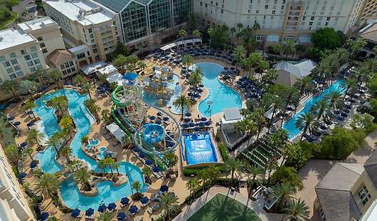 Aerial View of Cypress Springs Water Park