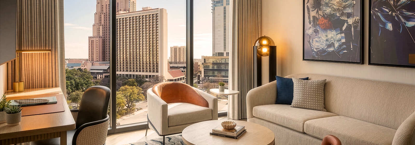 The Monarch Suite Living Area