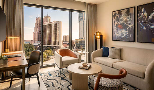 The Monarch Suite Living Area