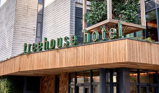 Entrance of Treehouse Hotel Manchester