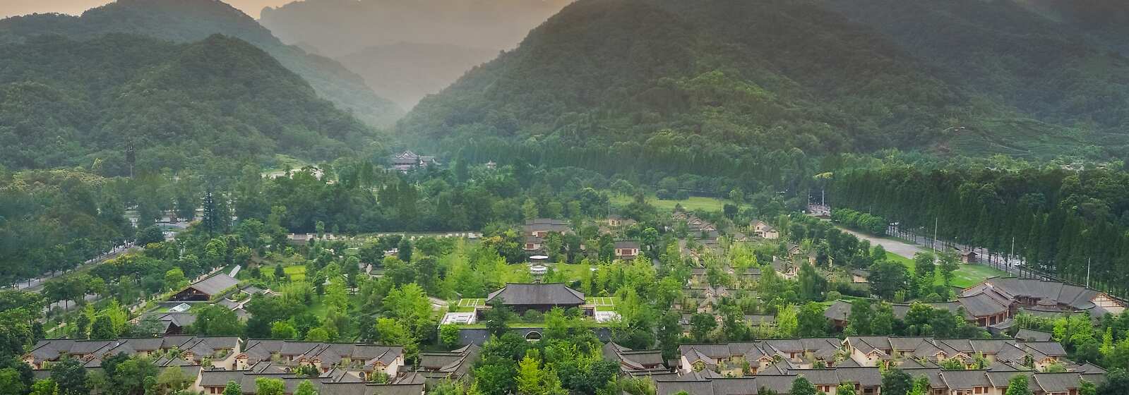 Aerial View of Six Senses Qing Cheng Mountain