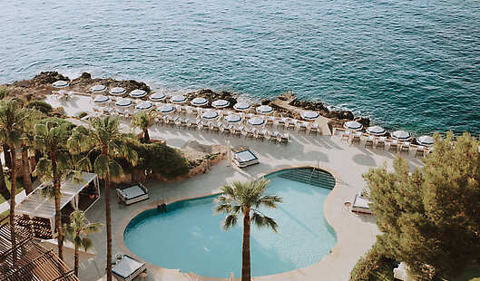 Aerial View of Main Pool Area 