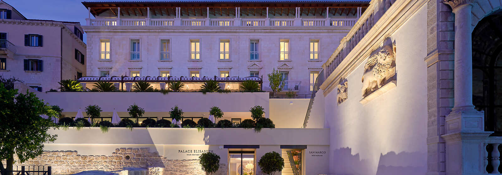 Exterior of Palace Elisabeth, Hvar Hotel