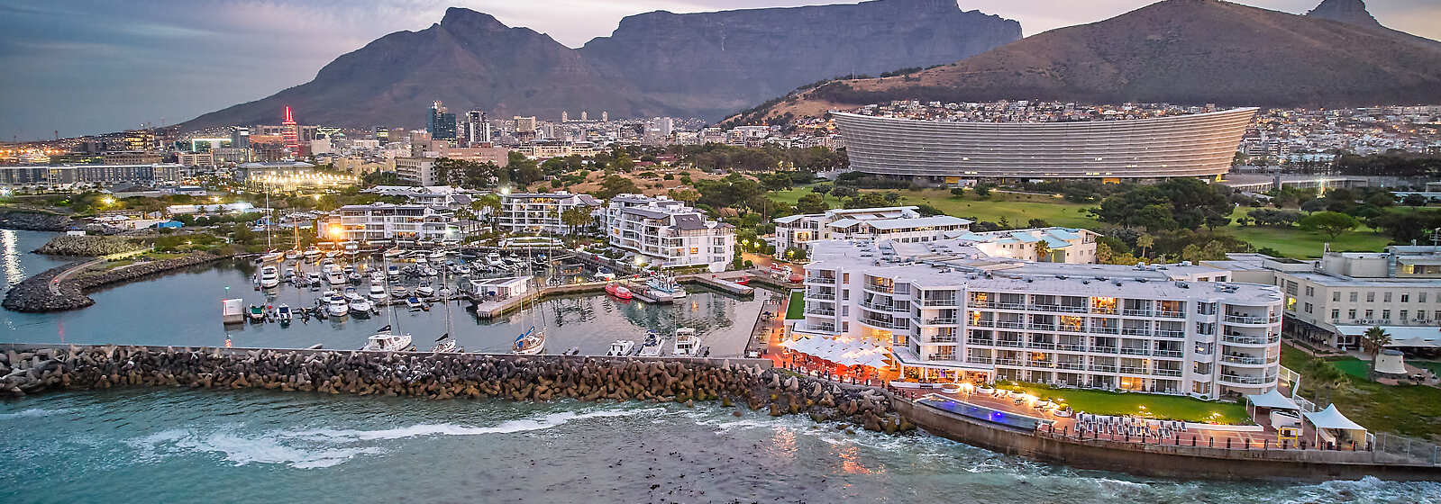Aerial View of Radisson Collection Hotel, Waterfront Cape Town