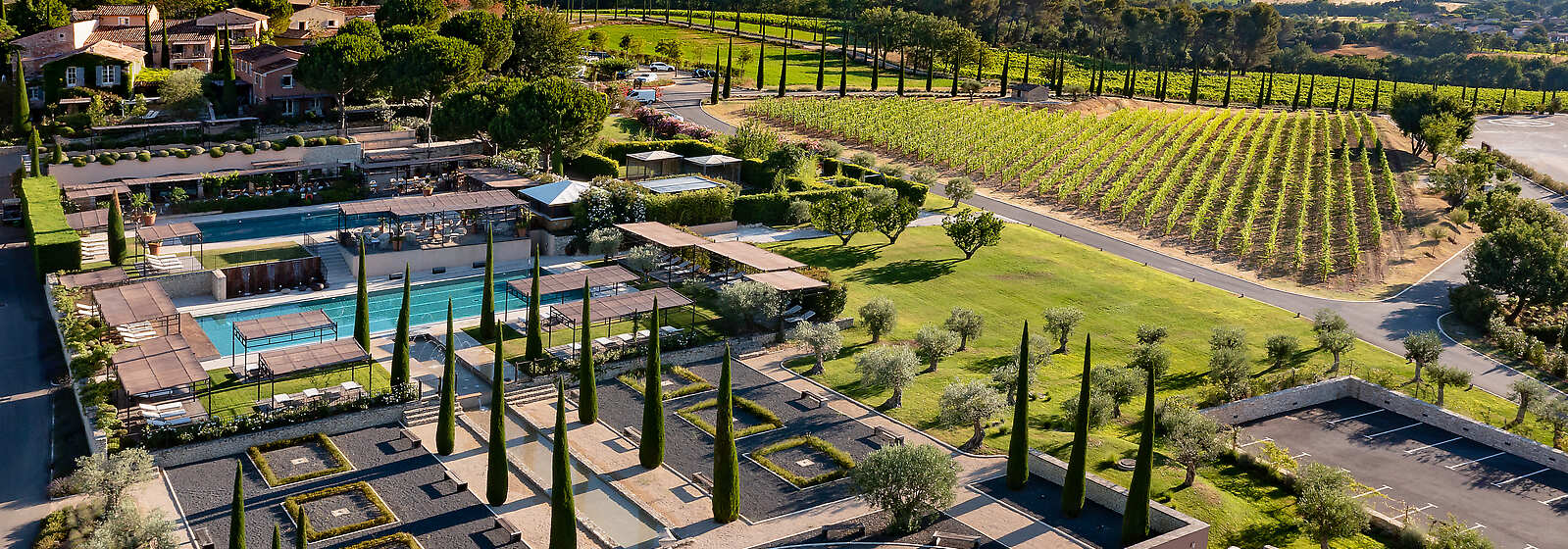 Aerial View of Coquillade Provence